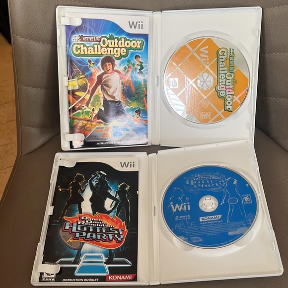Nintendo Wii games - Outdoor Challenge and Dance Dance Revolution, Guitar Hero 3 - Picture 2 of 4